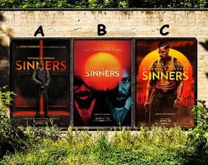 Sinners (2025) Movie Poster| Canvas Poster| Unframed Movie Poster| Art Poster Gifts for her/his| Artistic Gifts|  Set of 3 Posters