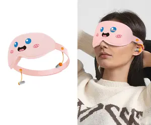 Upgraded Blackout Sleep Mask – Cute Cartoon Light Blocking Eye Cover for Better Sleep