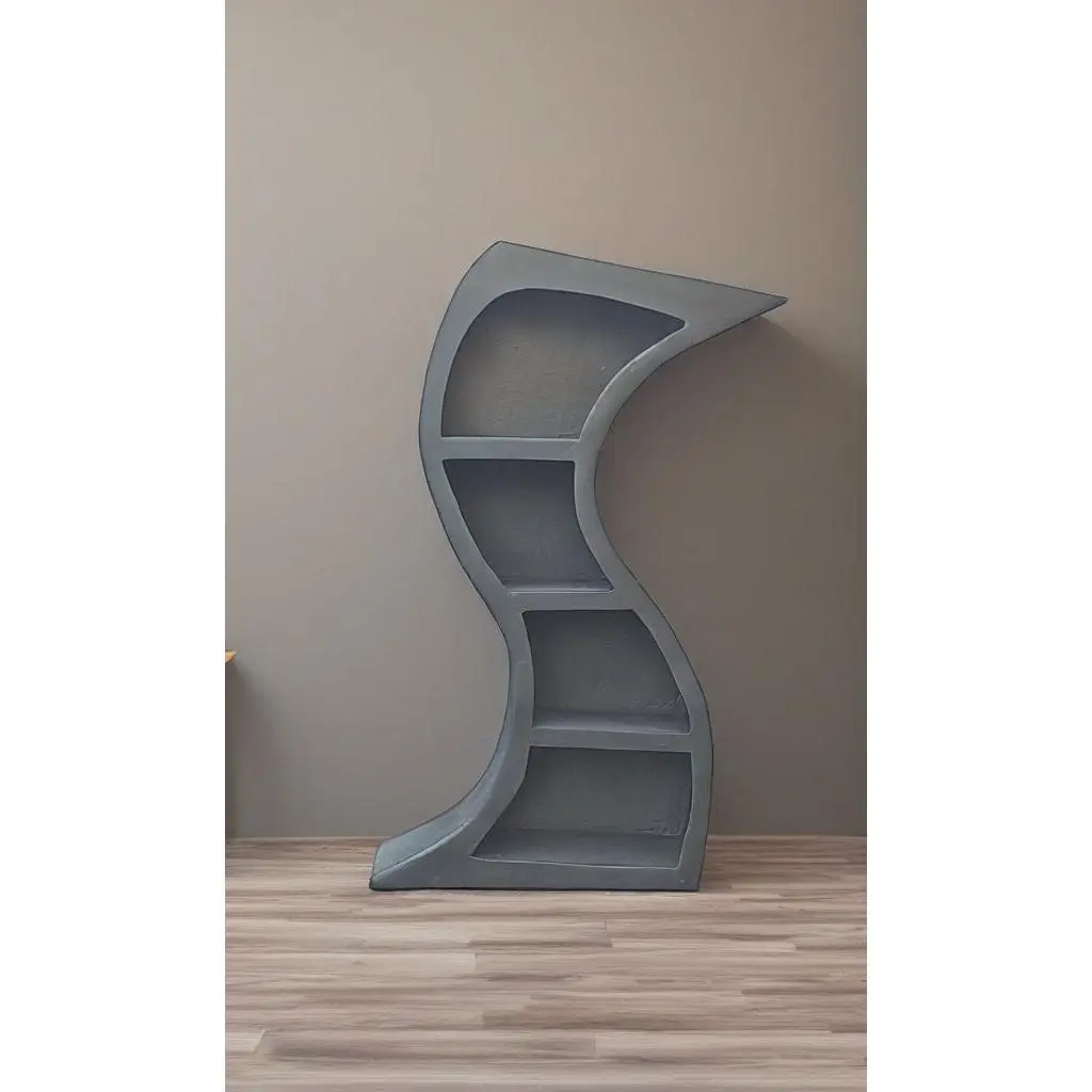 Dr Seuss / Alice in Wonderland inspired, whimsical 4ft curvy bookcase
