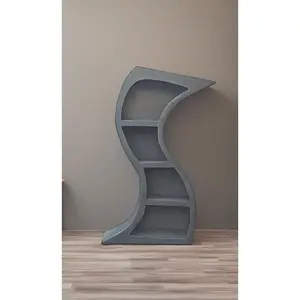 Dr Seuss / Alice in Wonderland inspired, whimsical 4ft curvy bookcase