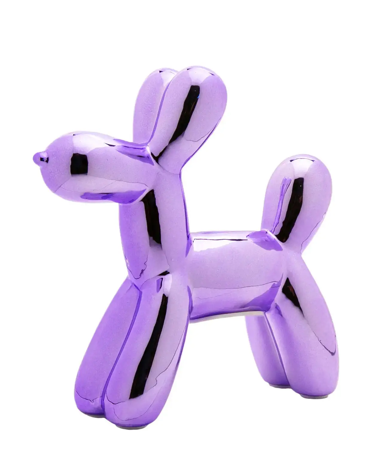 Balloon Dog Ceramic Piggy Bank - Lavender