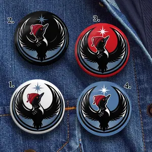 Minnesota Bird Loon Red Hat Rebel Pin, Red Resist Beanie Minneapolis, MN State Stand With the Resistance, Anti-Ice Political Protest Flair