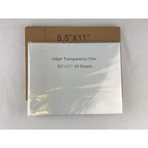 8.5 x 11 Inch  Inkjet Transparency Film for Silk Screen Printing (50 Sheets)