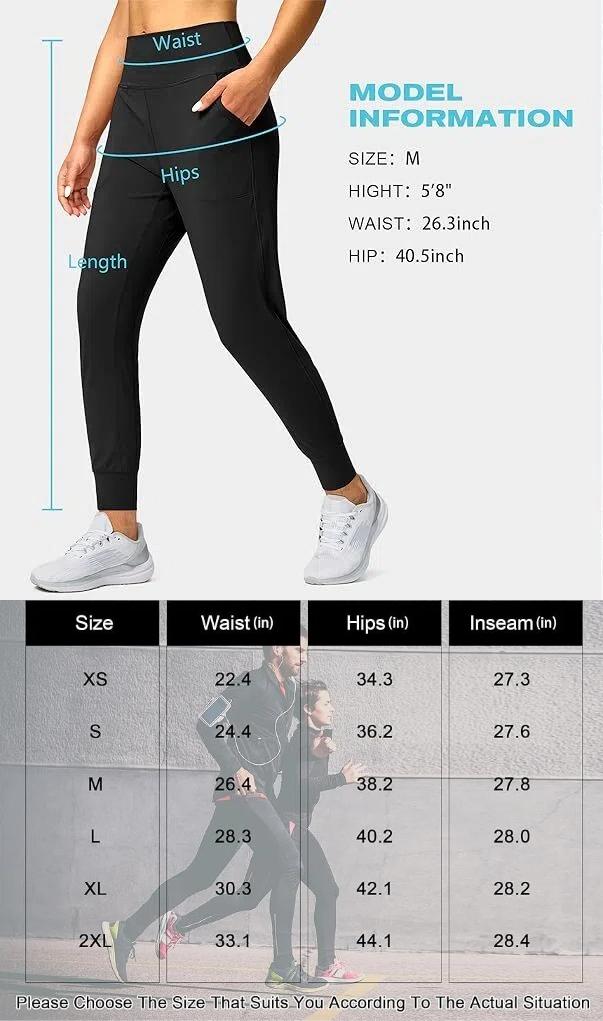 G Gradual Women's Joggers High Waisted Loose Leggings for Women Lightweight Stretchy Casual Sweatpants with Pockets Yoga Pants Gym Outfits, Workout, Athletic, Lounge