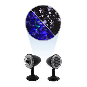 Flower Dance Christmas Snowflake Projector Lights, Novelty Lighting with Snowfall Effect, Versatile for Festive Decorations
