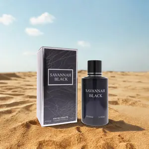 Savannah Black Eau de Toilette 100ml - Patchouli and Musk Scented Perfume for Men and Women Fragrance