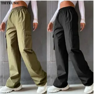 Women's Vintage Cargo Pants – High Waist Streetwear