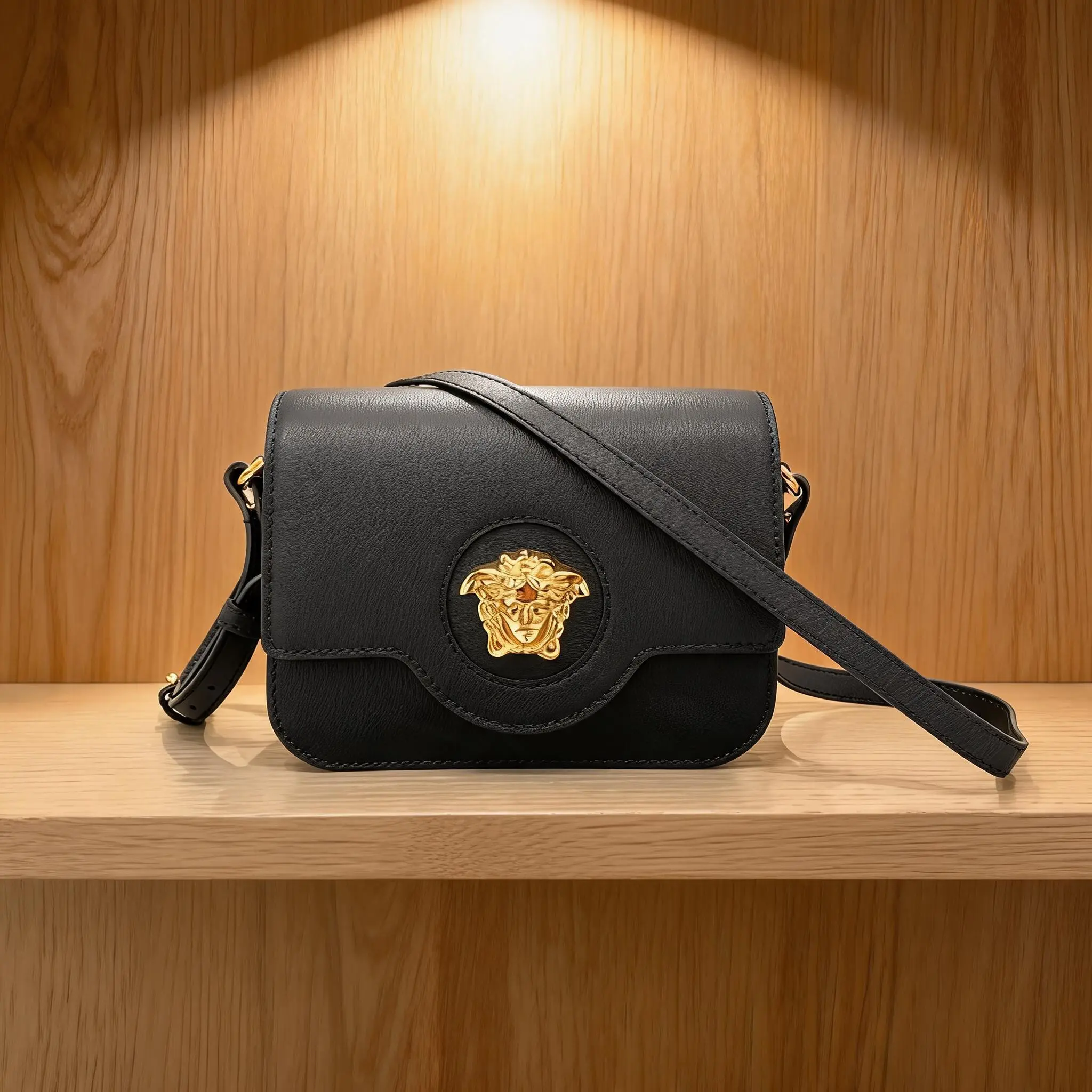 Pre-owned VERSACE Leather Shoulder Bag C0723893018