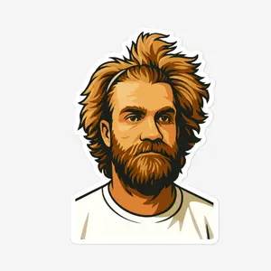 "Disheveled Bryce" Sticker