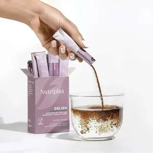 FARMASI NUTRIPLUS DELISH Single-Serve Instant Coffee & Chicory Blend Beverage, 4gr (0.14oz) x 20 Sticks