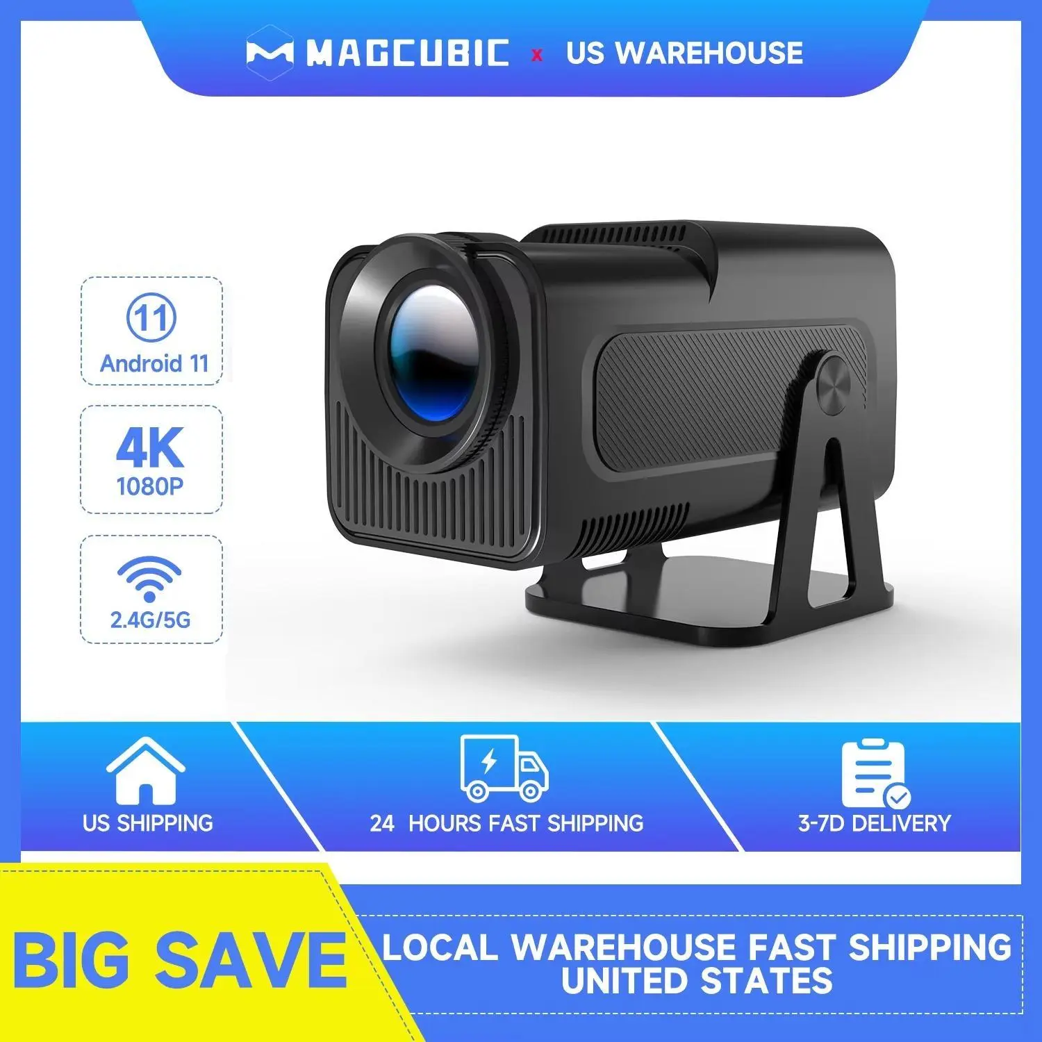 Magcubic HY320 Native 1080P Projector Wifi6 BT5.0 4K Videosource Supported Cinema Portable Projector Upgrated #SummerWins #DealsForYouDays
