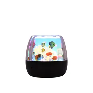 Aquarium Jellyfish Rotating Light Aquarium LED Color Changing Night Light USB Bedroom Projection Light Ocean Rotating Light Dream Projection Night Light