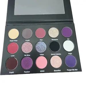 XOXO Eyeshadow Palette with 12 Vibrant Shades Including Sugar Bear Crush Flirt Romance Joy Love Be Mine Tulips Secret Admire Hugs Cupid Passion XOXO Beautiful Forget Me Not