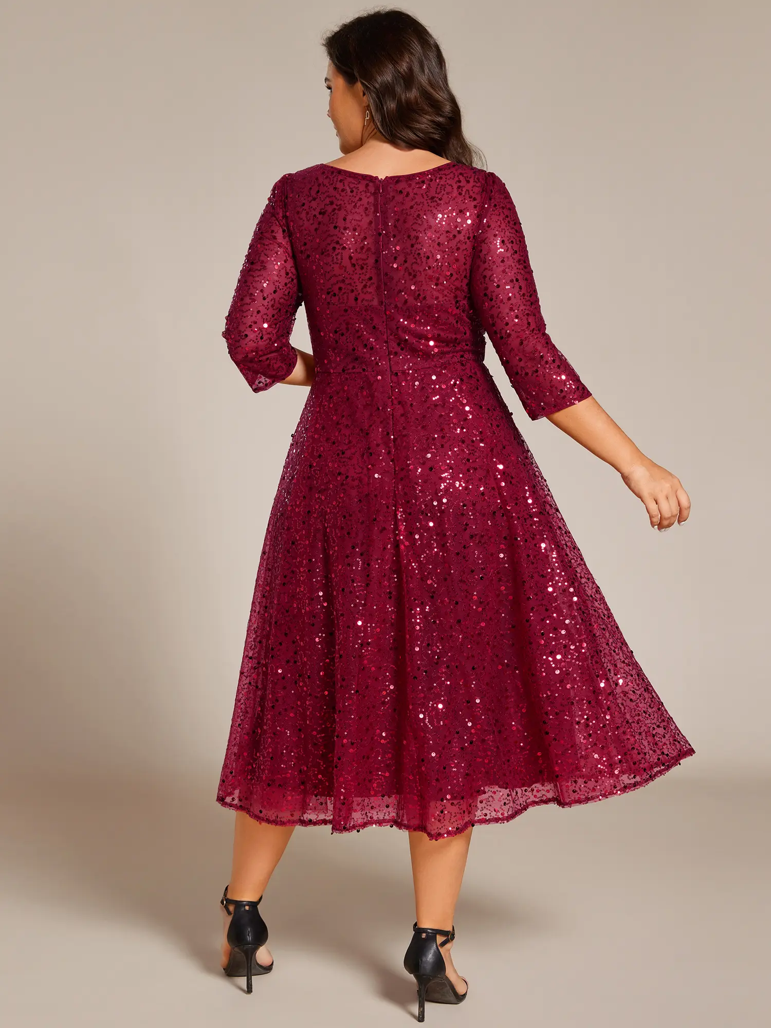 ever pretty red sequin dress Ever Pretty | Dresses | Everpretty Burgundy Sequin Dress