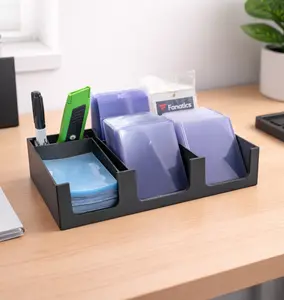 Card Caddy Daddy MEGA- Card Sleeves, Toploader, Card Savers, Sharpie, Pens and Tool Storage