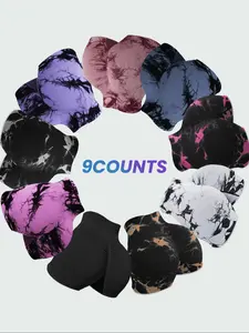 Women's Tie Dye High Waist Sports, Casual Comfy Breathable Skinny Workout Impact Shorts for Yoga Gym Workout Running, Ladies Sportswear for All Seasons