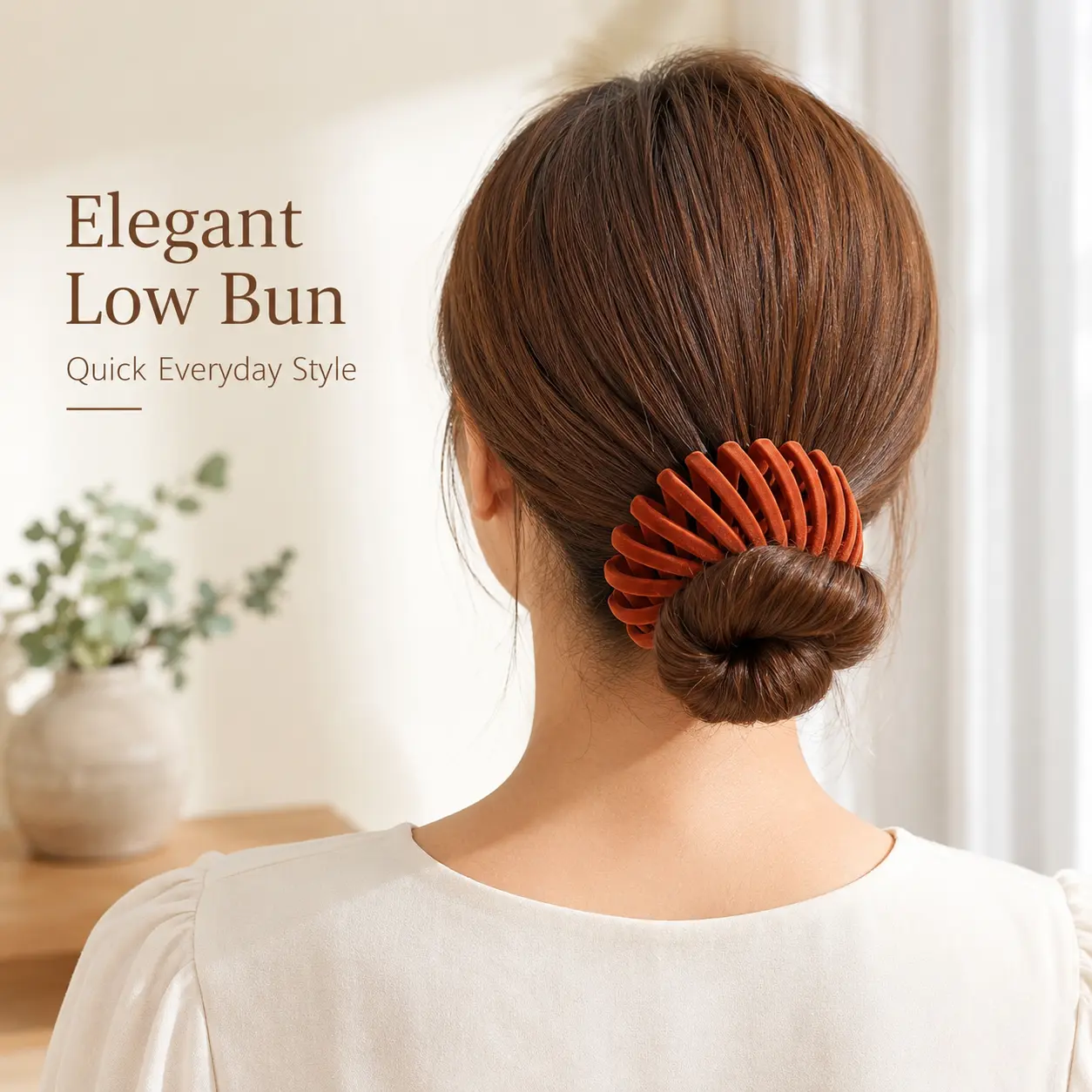 Velvet Bird Nest Hair Clip, Flexible Expandable Hair Bun Holder, Reusable Hair Accessory for Women, Suitable for Daily Hairstyle