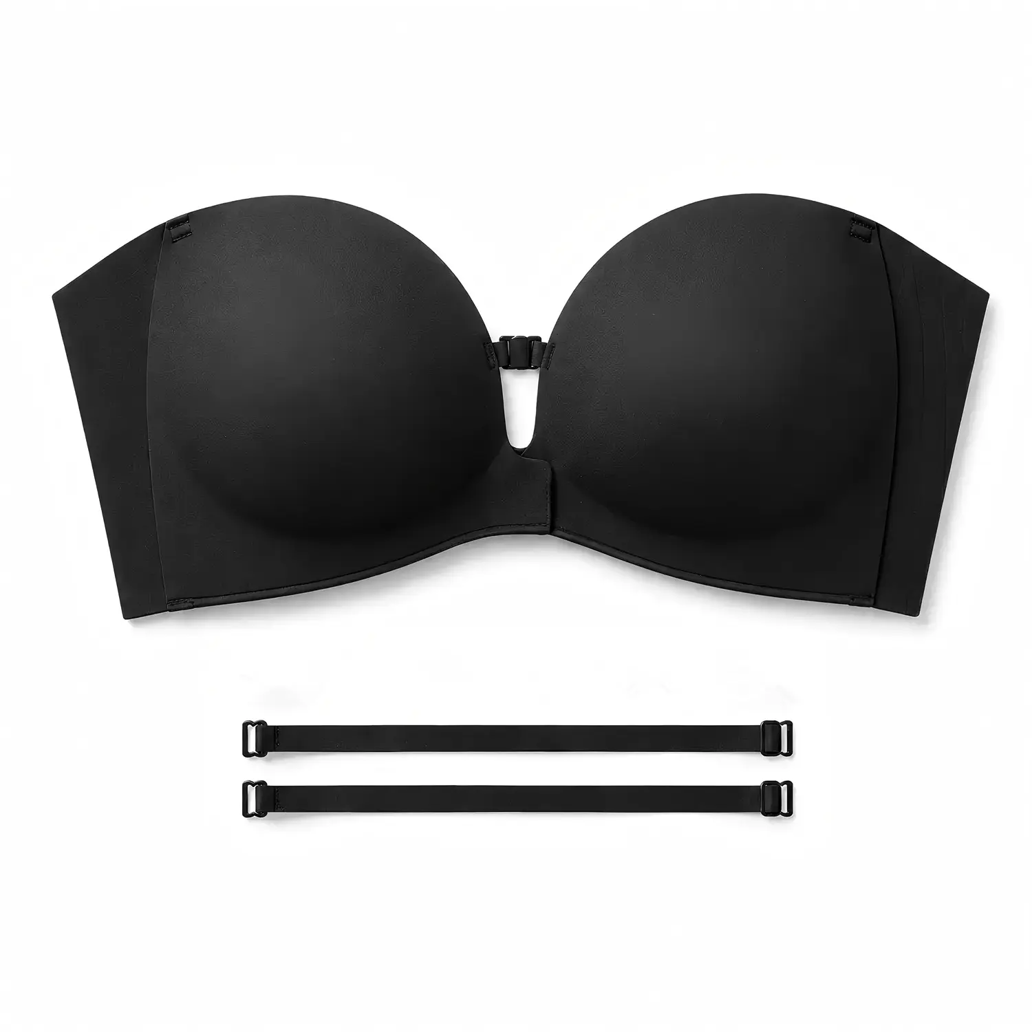 Womens Strapless Front Closure Bra Push Up Lift Bra Padded Add Cup Non Slip  Anti-Slip Grip & Removable Straps Fit Outfits Wireless Supportive  Seamless Comfortable