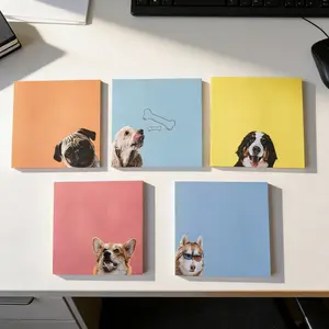 Colorful Cat Sticky Notes with Strong Adhesive, Creative Cute Memo Pads for Students, Vibrant Stationery for Easy Marking