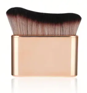 Professional Kabuki Foundation Brush,Makeup Brush, Self Tanner Brush,Self Tanning brush,Foundation Makeup Brush Cream Powder Liquid,Face Neck Body Leg Tanning Makeup (Pink Gold)