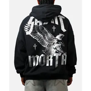 Saint Morta Ride Or Die Boxy Hoodie Black