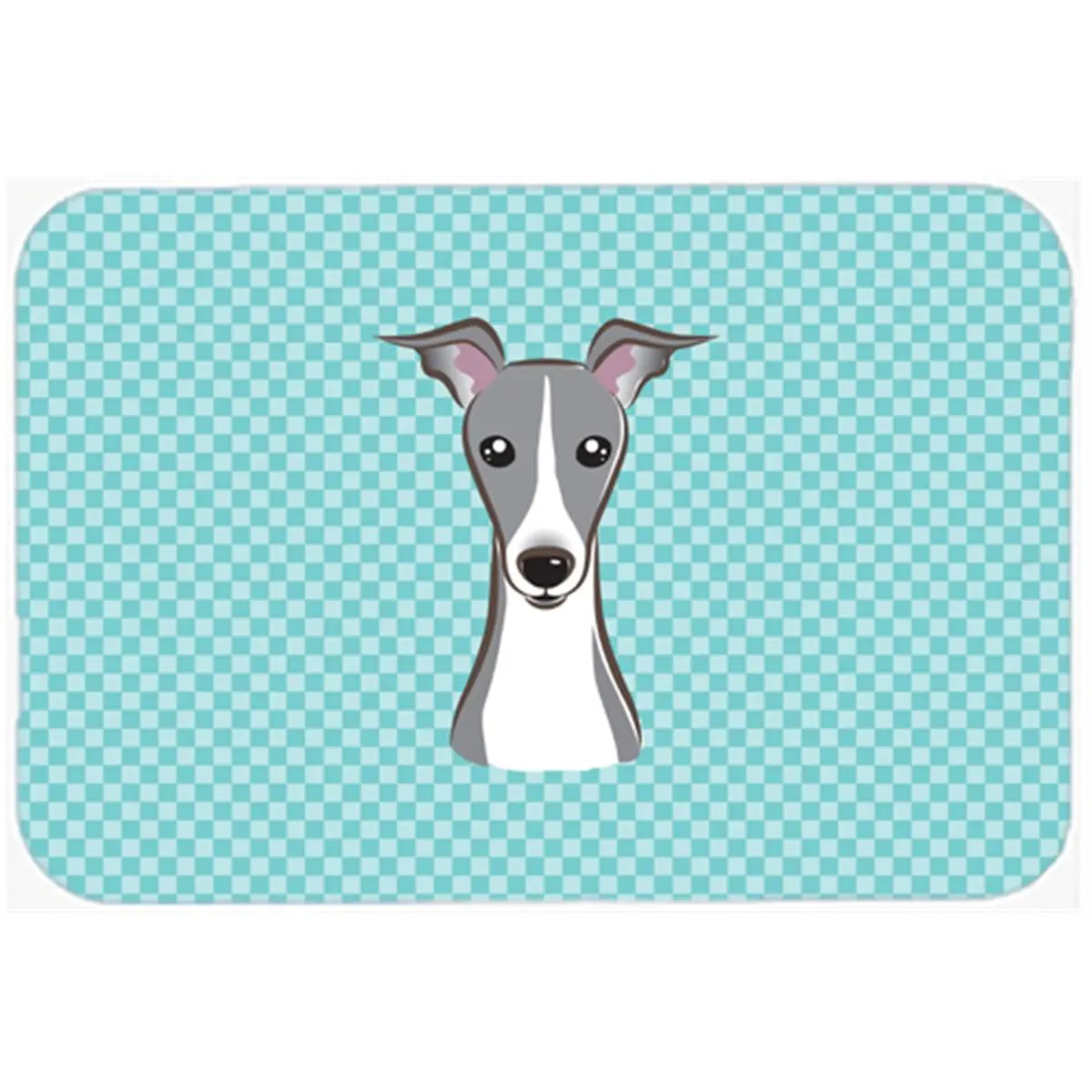212 MAIN Geometric Checkerboard Blue Computer Mouse Pad - 7.75x9.25", Polyester Fabric, Heatproof, Permanently Dyed, Multi-Use Office Desktop Accessory, Office Mouse Pad
