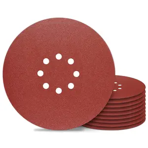 9 inch Sanding Discs 150 Grit 8 Holes Hook and Loop Sandpaper for Drywall Sander 10Pack