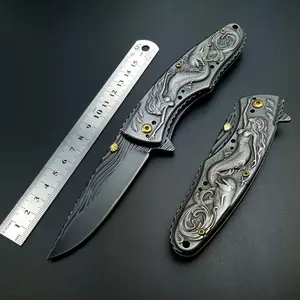 Stonewash Folding Knife Survival Camping Knives STAINLESS STEEL Outdoor Pocket knife Mermaid Brtithday Gift edc