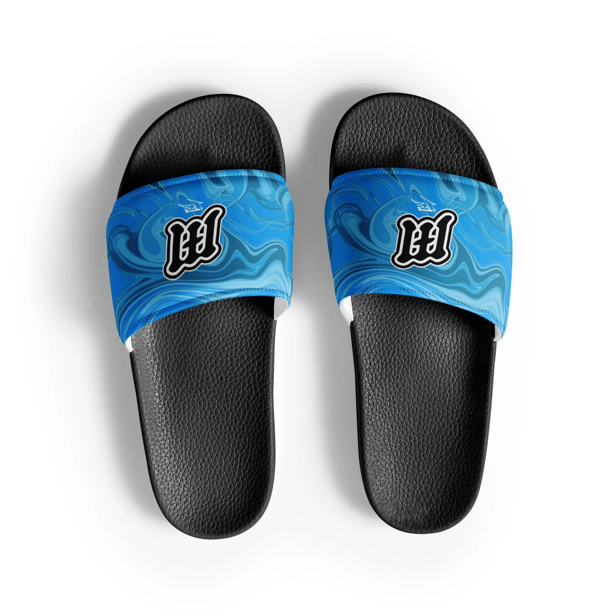 Women "M" Slides (Aqua)