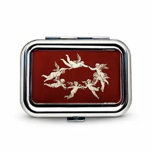 Portable Ashtray Mini Trinket Box Little Tins Container Tiny Jewelry Organizer Decorative Small Boxes Vintage Case