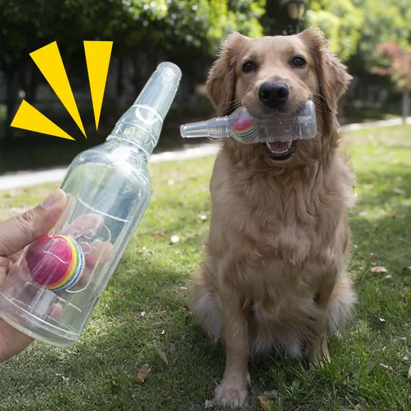 Clear Bottle Dog Chew Toy, Durable Chew, Interactive Tough Chewer, 1 Count Bite-resistance Dog Chew Interactive Toy, Pet Chew Toy, Dog & Cat Accessories, Dog Toys