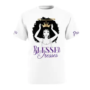 Hair length Check T-Shirt Blessed Tresses Breathable Casual