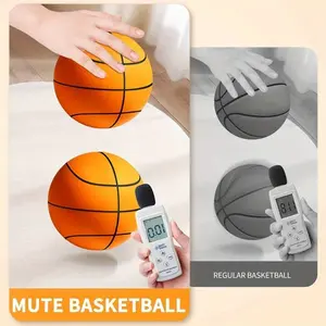 Silent Basketball No Noise Size 7 Quiet Airless Basketball Dribble Dream Silent Foam Ball Dribbling Indoor Higher Bounce and Quieter for 15 Years Old