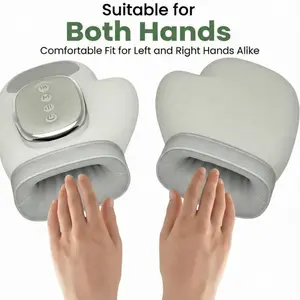 Air Compression and Heat Therapy Hand Massager Wireless Design Suitable for Both Hands Wrists and Fingers Relieves Muscle Tightness After Work or Exercise