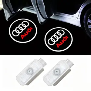 2Pcs Never Fade LED Door Light Logo Projection, Ghost Shadow Puddle Light Compatible for Audi A3/A4/A5/A6/A7/A8/Q3/Q5/Q7/R8/TT/RS/S3/S4/S5/S6 Accessories