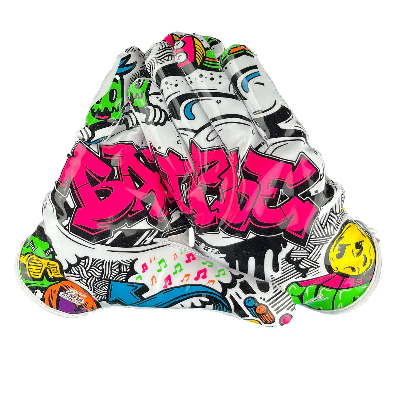 Graffiti Doom Speed Receiver Football Gloves