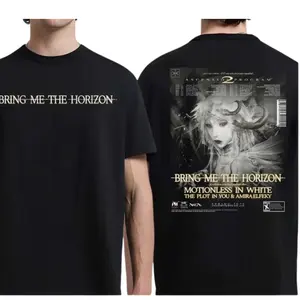 Bring Me The Horizon Ascension Program Tour 2026 T-Shirt, Two Sided Metalcore Rock Concert Graphic Tee, Band Fan Outfit for Men Women, Streetwear Festival Summer Casual Cotton Apparel