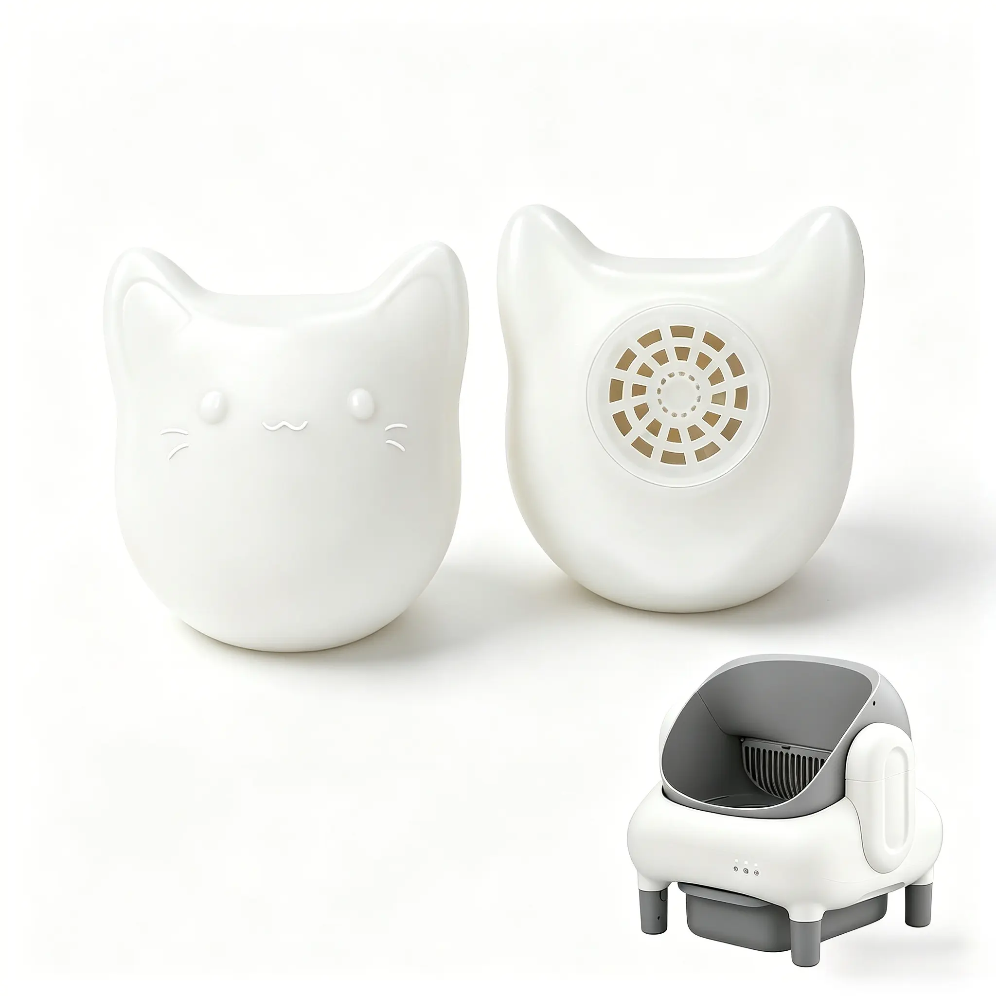 2 PCS Universal Pet Deodorizing Pods - Litter Box Deodorizer, Long-Lasting Fragrance, Compatible with Fumoi Automatic Cat Litter Box, Home Air Freshener
