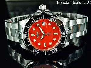 Invicta Men's 47mm GRAND DIVER AUTOMATIC NH35A ORANGE Dial 300m Stainless Steel Watch