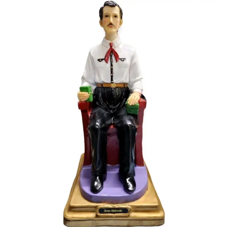 Jesus Malverde 12" Inches Tall 25441-12 Malverde Sinaloa Estatua Brand New Religious Decor Religious art image, home decor, wall decor, church events, gifts