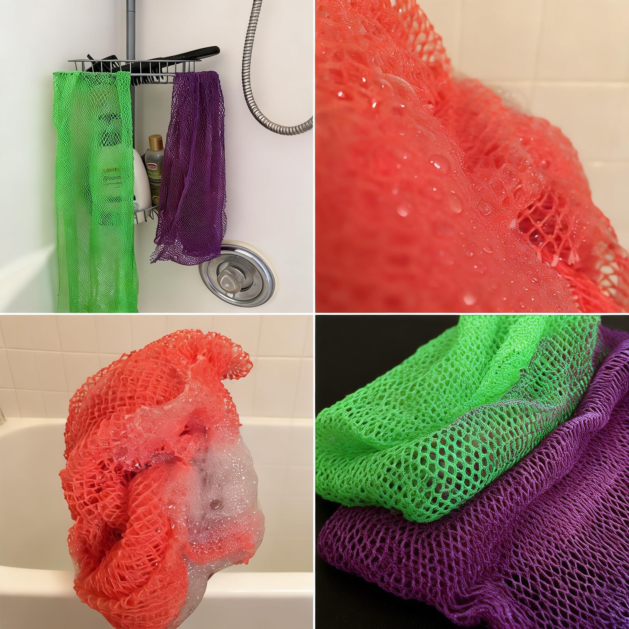 African Net Sponge African Exfoliating Net African Bath Sponge African Scrubbing Long Net Rag African Wash Net Shower Body Scrubber ﻿ ﻿ ﻿ ﻿