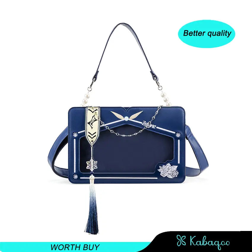 Kabaqoo Original Sheng Sheng Mo Li Love and Deep Space Li Shen Pain Package Crossbody Shoulder Handheld Commuting Small Square Bag Tote Bag Anime Ita Display Customizable Pin Display Better Quality summerwins