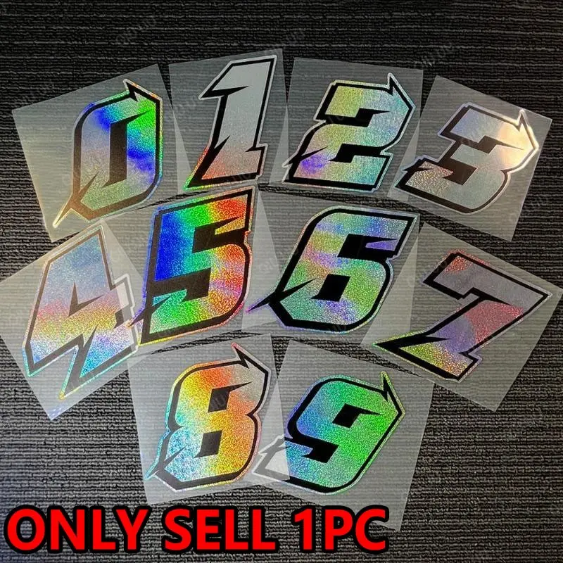 1PC  0123456789 Arabic Digital Motorcycle Sticker Is Suitable for Cars and Motorcycles Body Scratches  Bumper Helmets  Fuel Tanks  Creative Decoration  Outdoor Cycling Enthusiasts  Waterproof and Durable DIY Decal Car Stickers