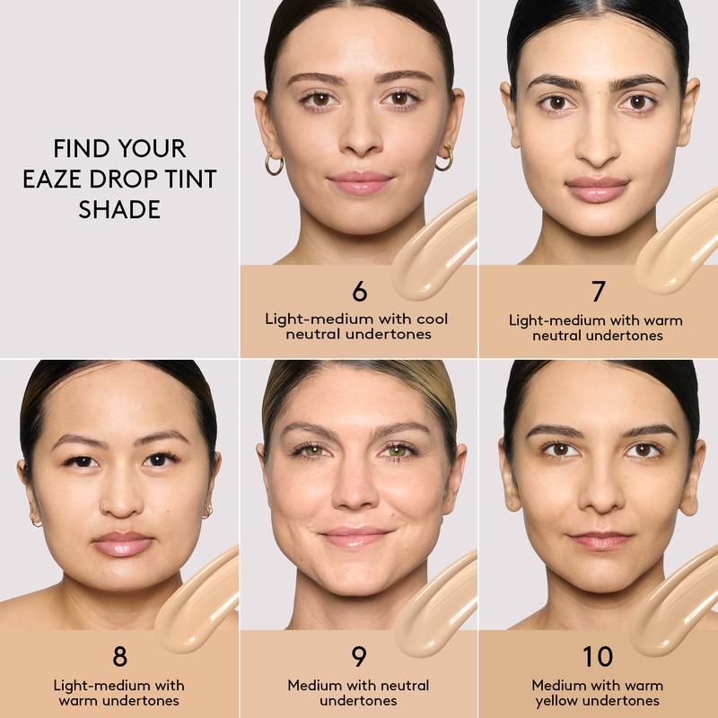 Fenty Beauty Blend + Blur Essentials: Eaze Drop Lightweight Blurring Skin Tint and Full-Bodied Foundation Brush 110