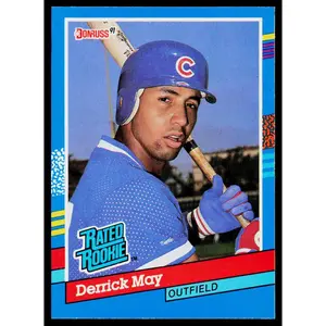 Derrick May 1991 Donruss #36b Chicago Cubs