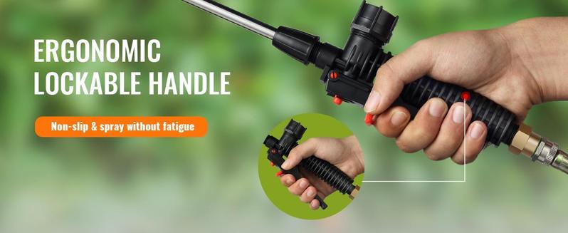 VEVOR Battery Powered Backpack Sprayer with Cart, 0-94 PSI Adjustable Pressure, 4 Gallon Tank on Wheels, with 8 Nozzles and 2 Wands, 12V 7.2Ah Battery, Wide Mouth Lid for Weeding, Spraying, Cleaning