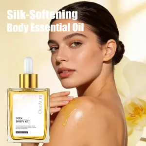 Oceaura Women's Silk Soft Hydrating Nourishing Smooth Body Oil 30ML, Moroccan Argan Oil, Sweet Almond Oil, Vanilla Extract, Enhances Skin Elasticity and Moisture