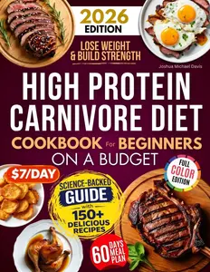 "Strong Body Fuel – High Protein Carnivore Diet Cookbook for Beginners on a Budget, 2026 Full Color Edition"