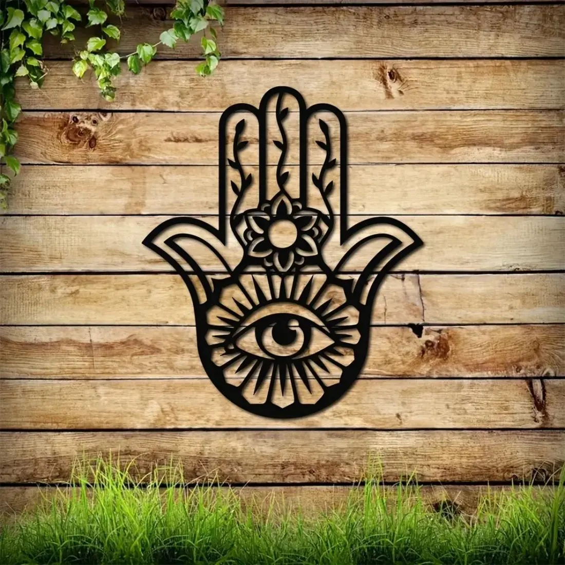Single-piece Metal Evil Eye Wall Art in Bohemian & Gothic style. Its unique third - eye design makes for a standout wall hanging, adding stylish charm to your home. Modern Home Decoration Wall Sculptures