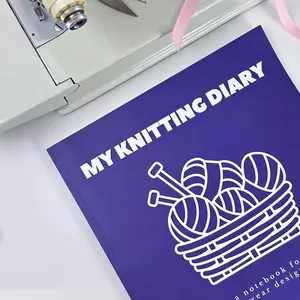 NEW! My Knitting Diary: A Notebook for Knitwear Designers - 150 Pages, Spiral-BOUND, 8.5 x 11 inches, with Mood Boards, Brain Dumps, and Project Spreads for Creative Knitting Journeys